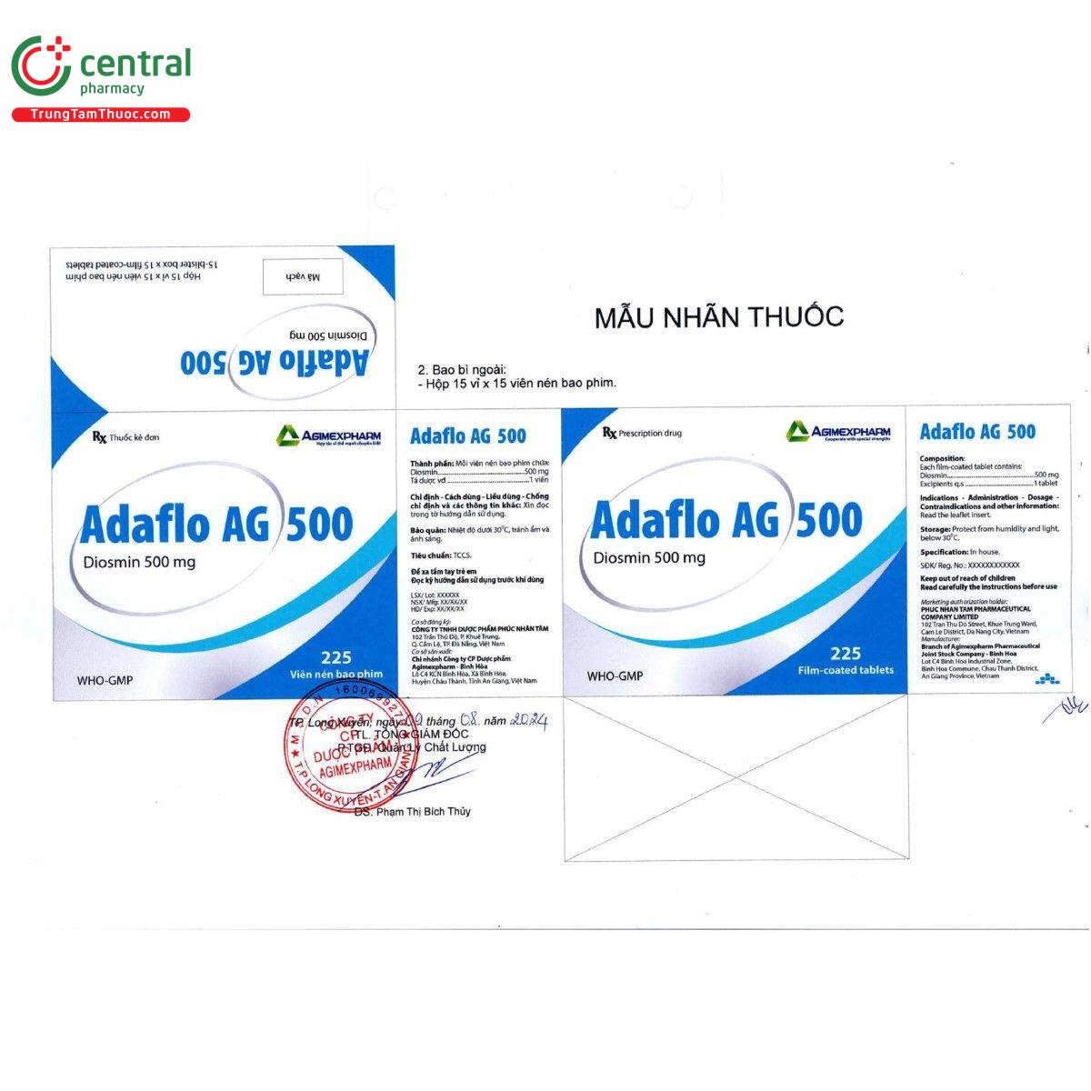 thuoc adaflo ag 500mg 18 J4316 thuoc adaflo ag 500mg 18 J4316