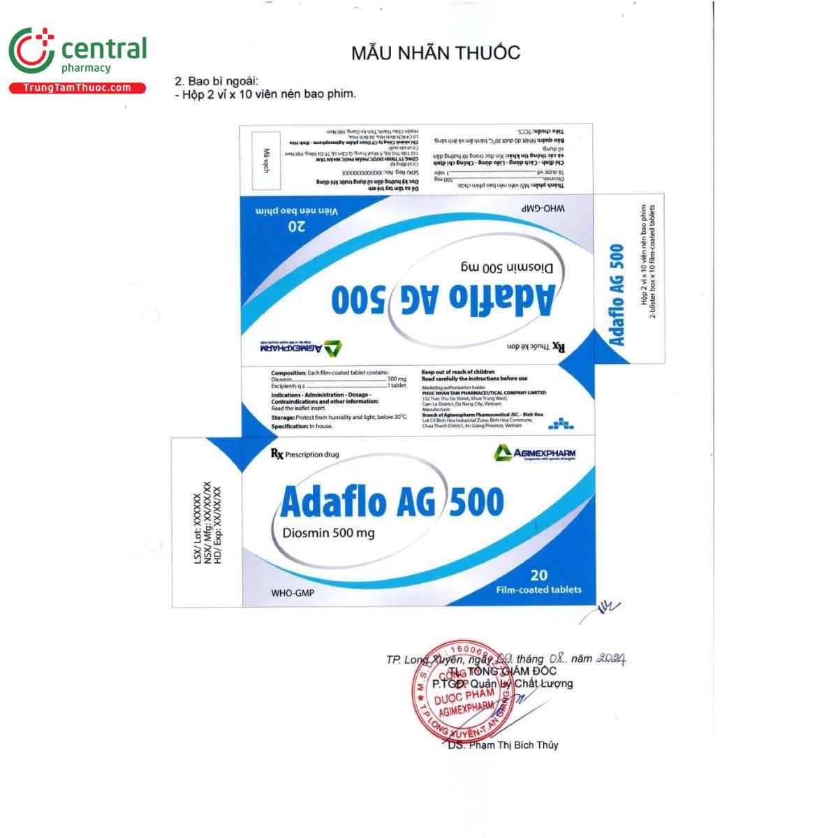 thuoc adaflo ag 500mg 3 H3364 thuoc adaflo ag 500mg 3 H3364