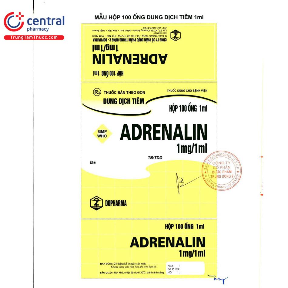 thuoc adrenalin 1mg 1ml 2 U8118