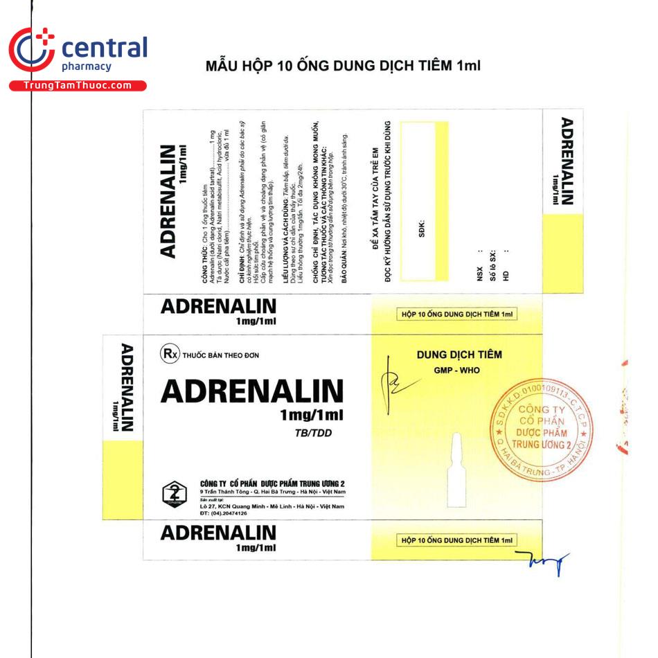 thuoc adrenalin 1mg 1ml 3 B0681