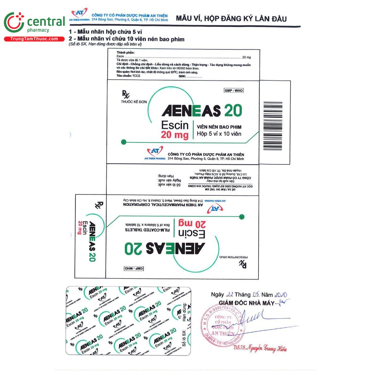 thuoc aeneas 20mg 10 T7617 thuoc aeneas 20mg 10 T7617