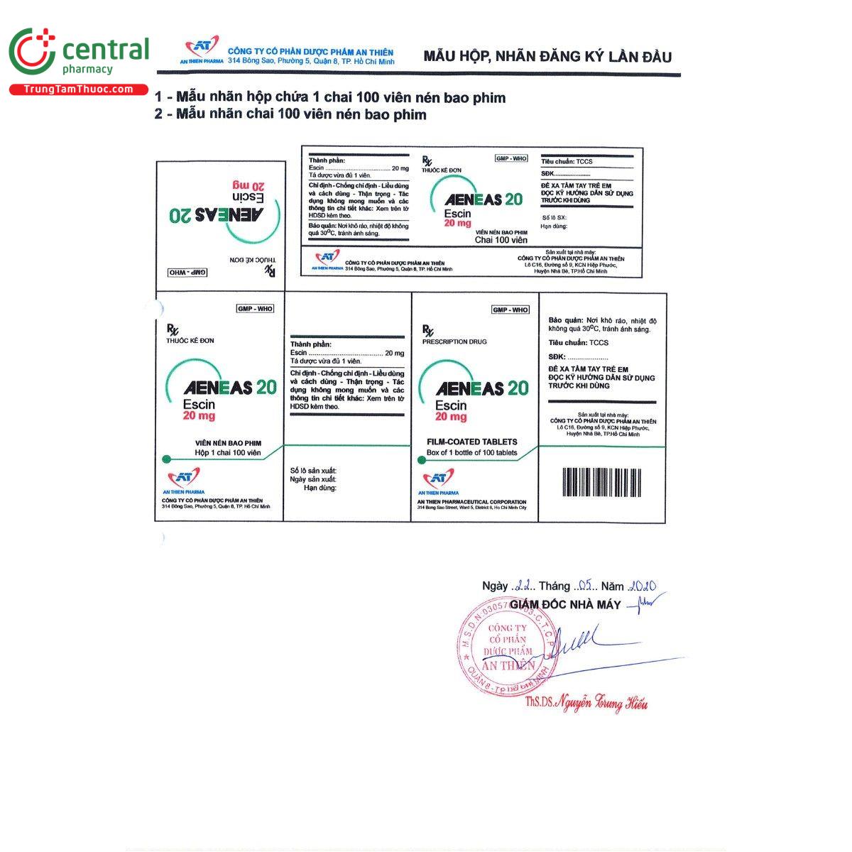 thuoc aeneas 20mg 14 F2813 thuoc aeneas 20mg 14 F2813