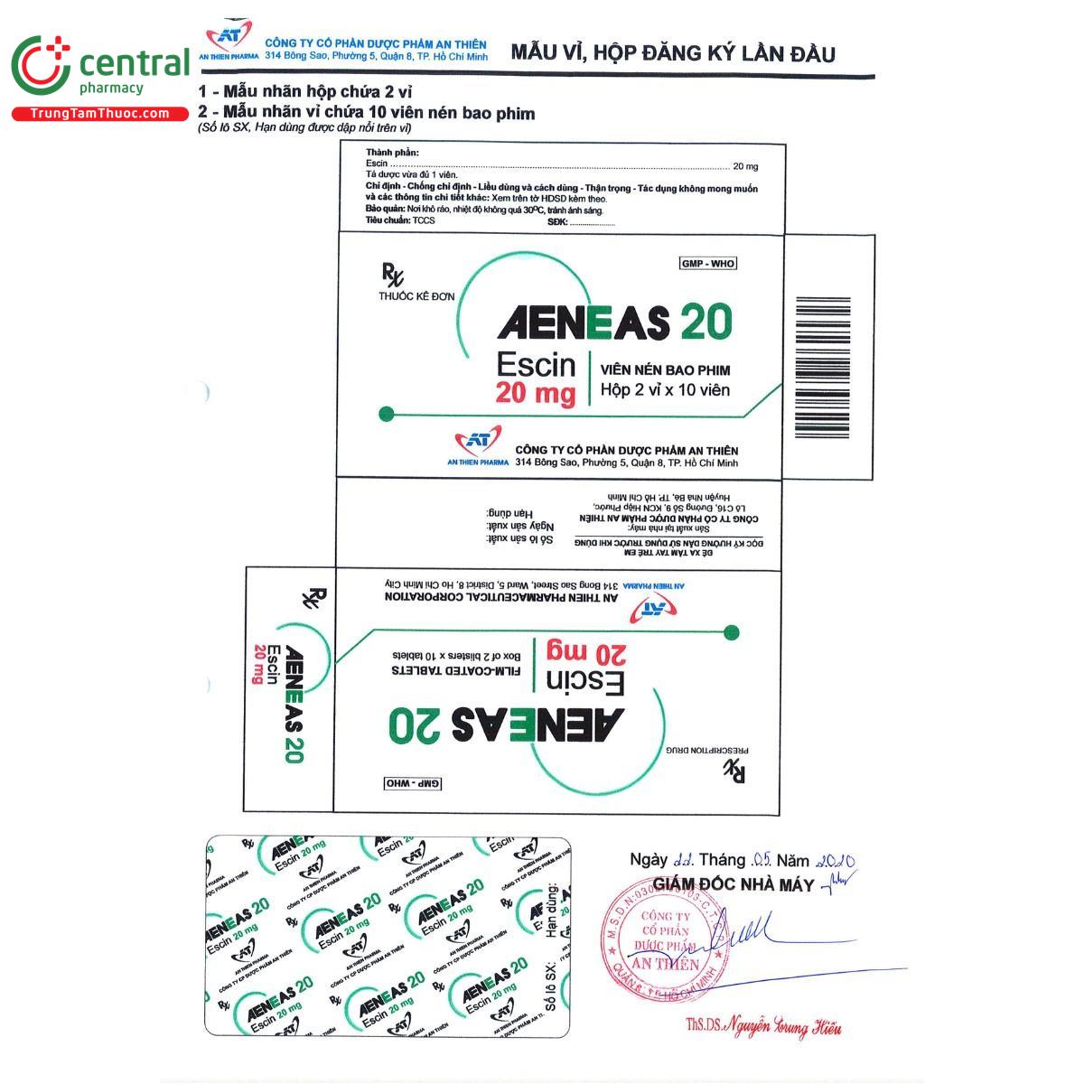 thuoc aeneas 20mg 8 F2334 thuoc aeneas 20mg 8 F2334