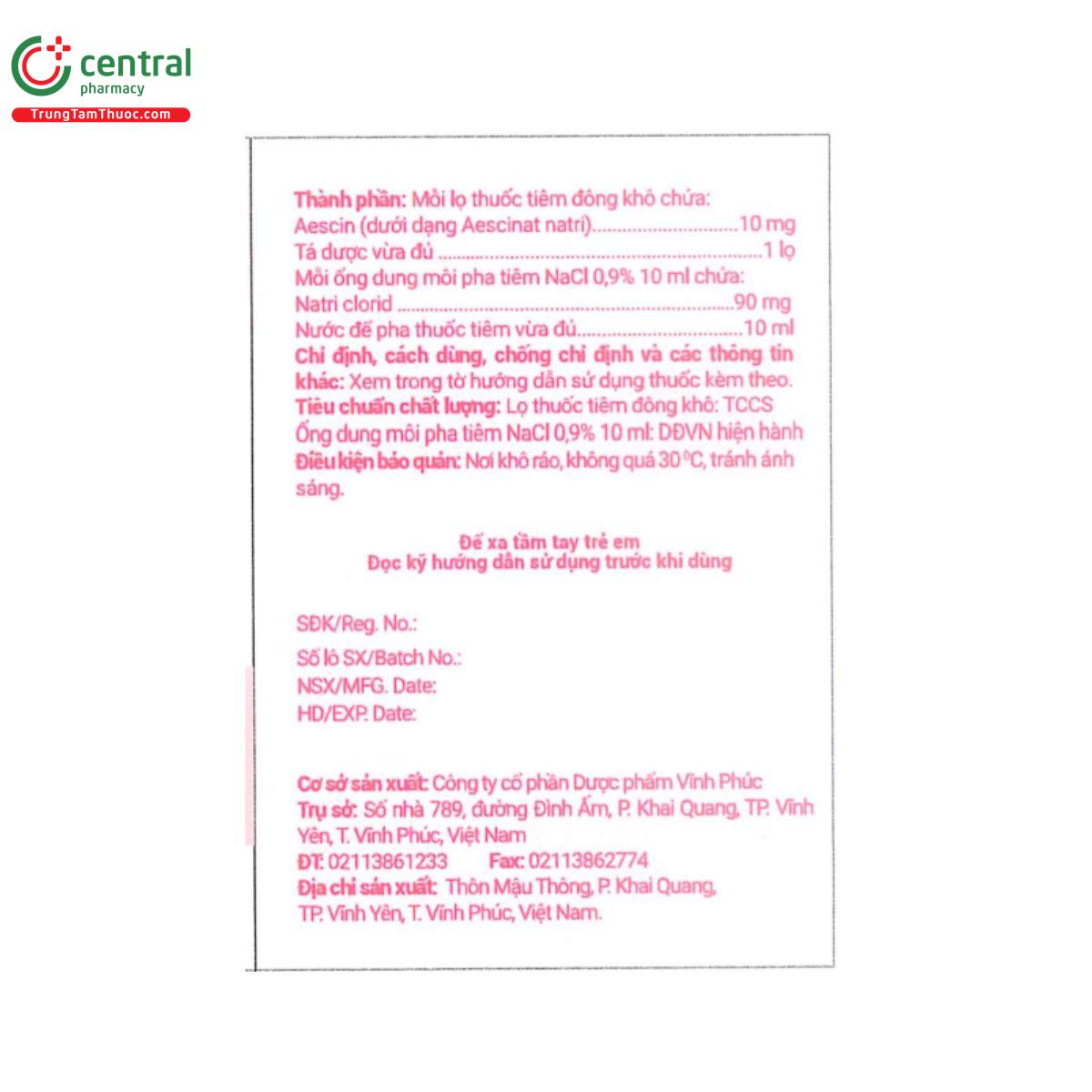 thuoc aescin 10 mg 3 V8463