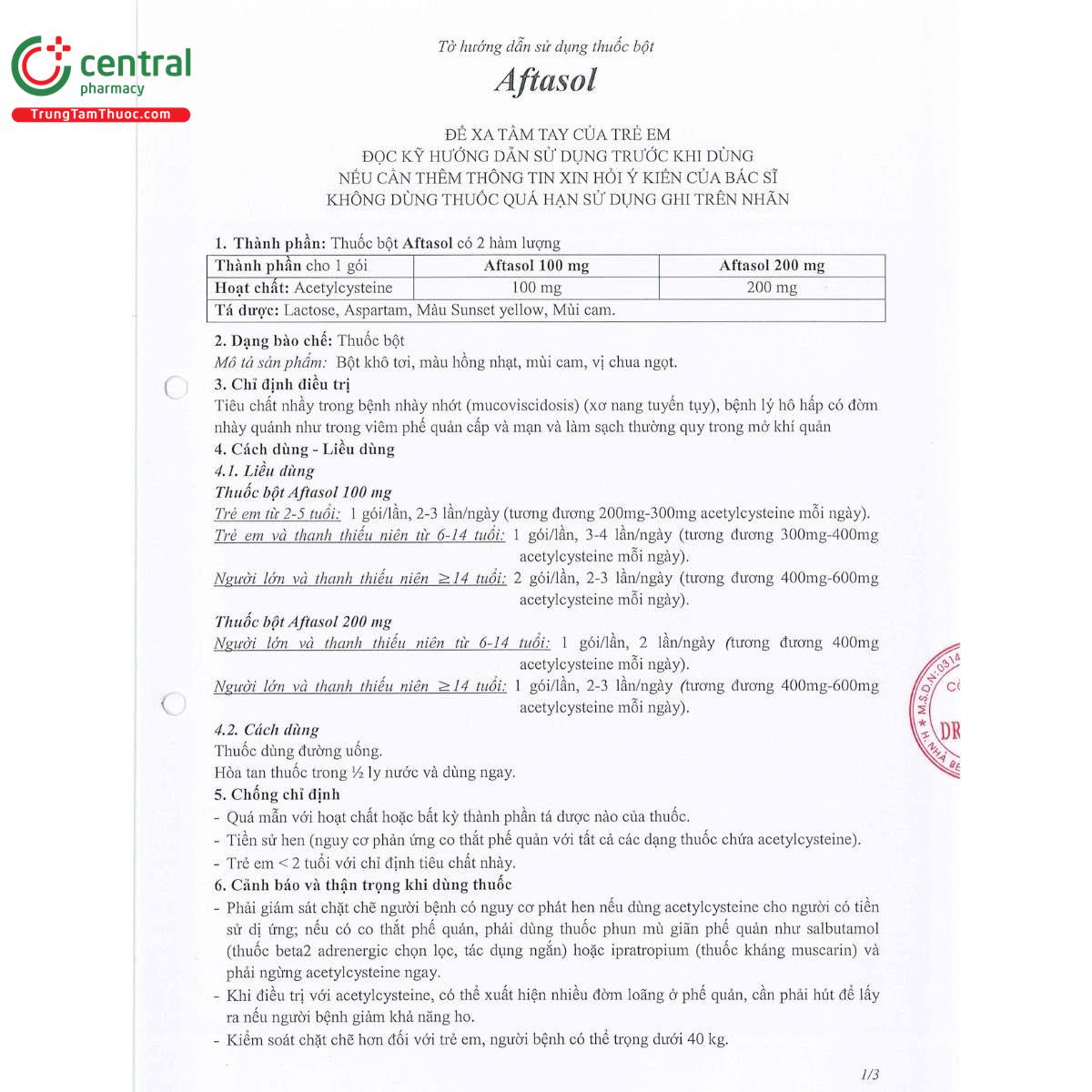 thuoc aftasol 100mg 4 G2554 thuoc aftasol 100mg 4 G2554