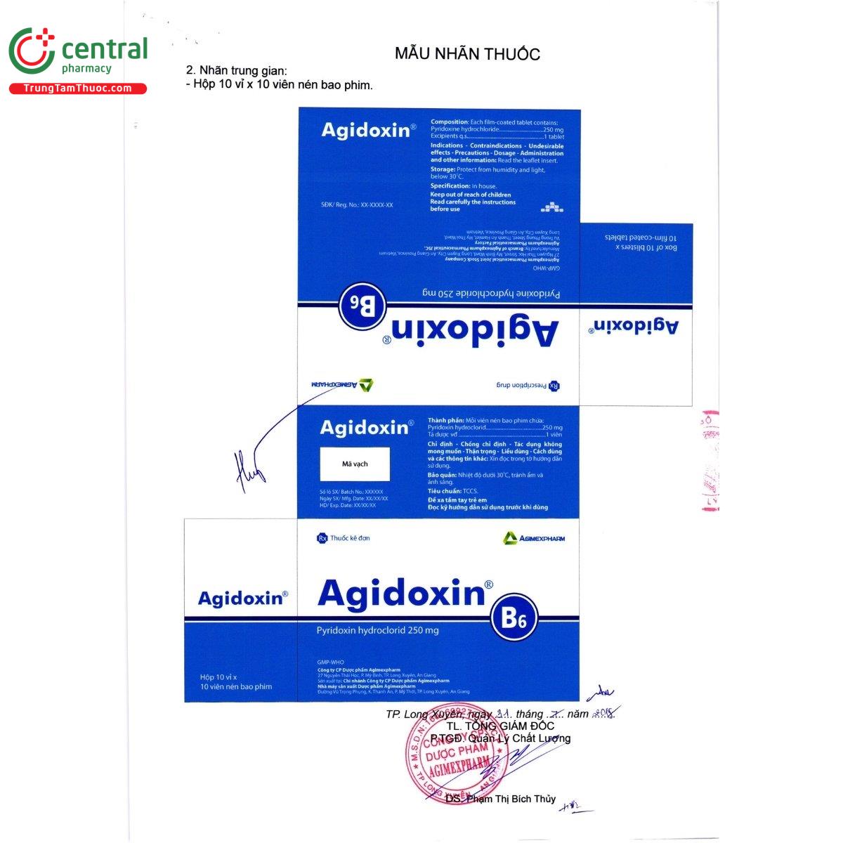 thuoc agidoxin 250mg 6 J3320 thuoc agidoxin 250mg 6 J3320