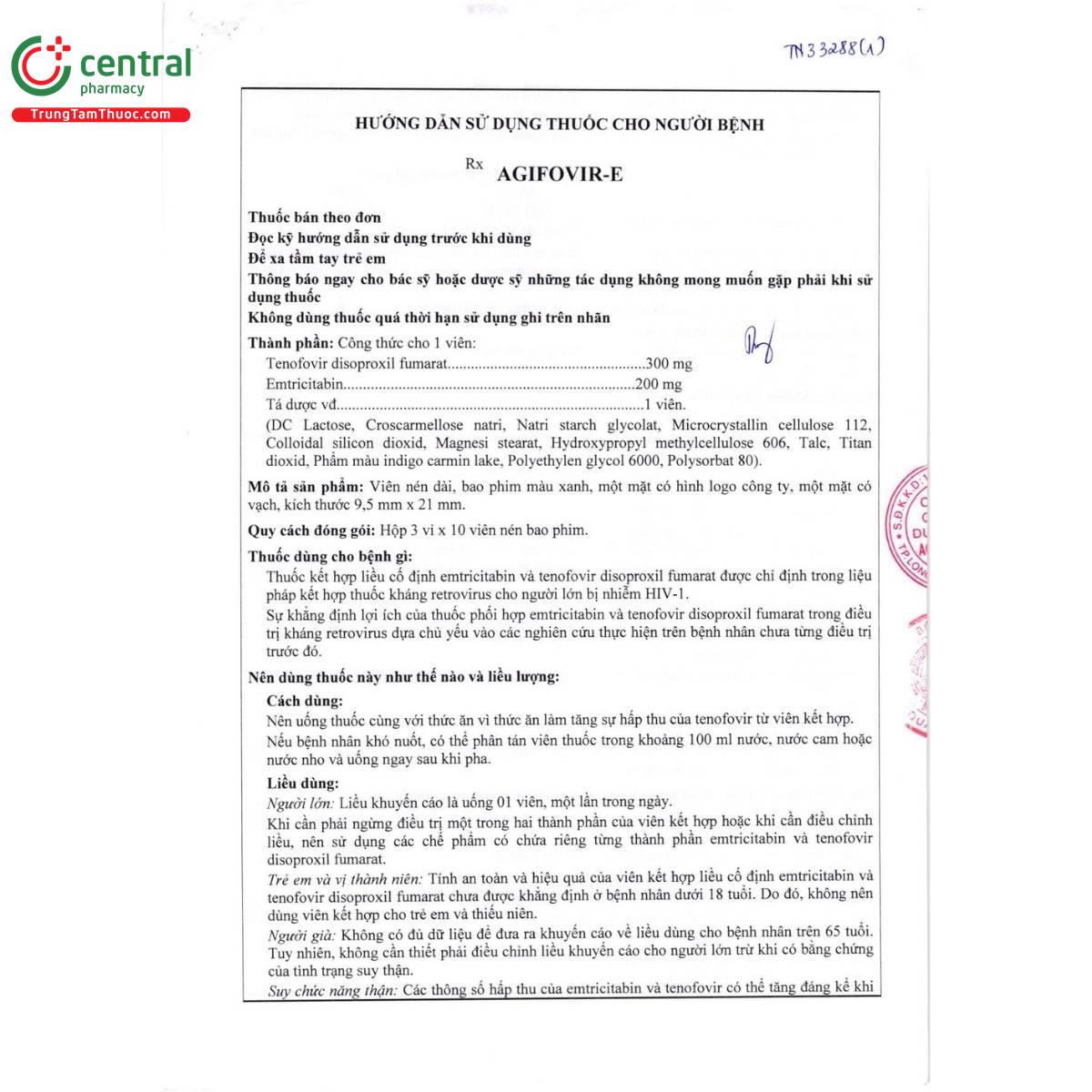 thuoc agifovir e 7 D1705 thuoc agifovir e 7 D1705