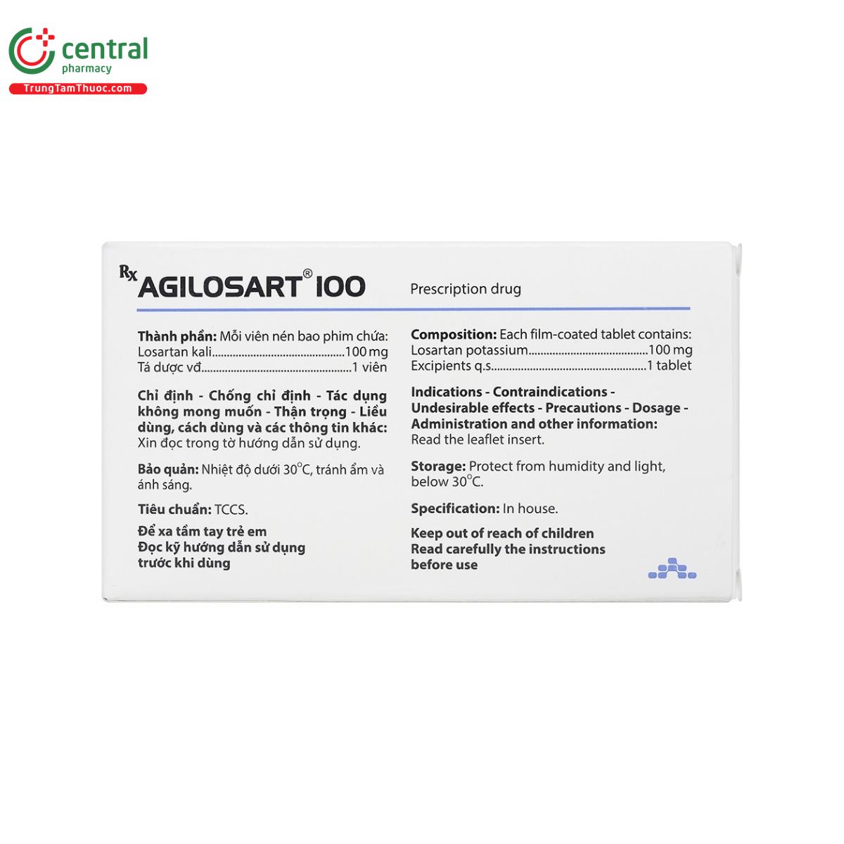 thuoc agilosart 100 3 D1113 thuoc agilosart 100 3 D1113