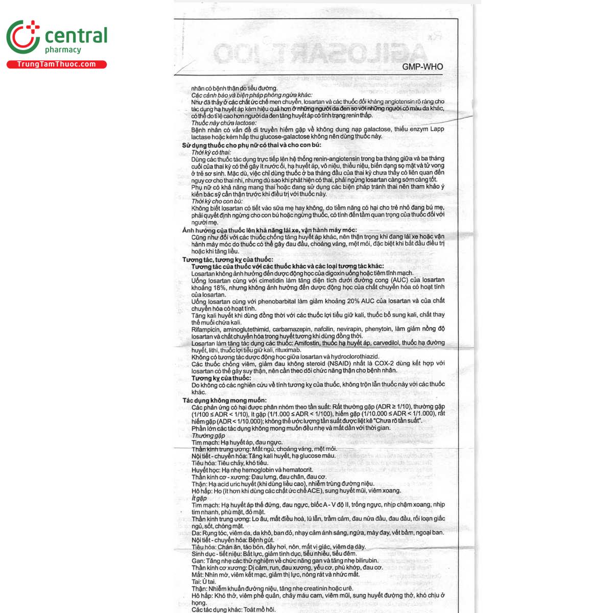 thuoc agilosart 100 8 S7377 thuoc agilosart 100 8 S7377