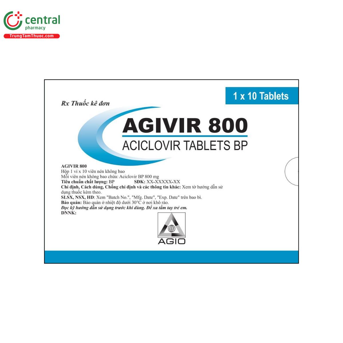 thuoc agivir 800mg O5277