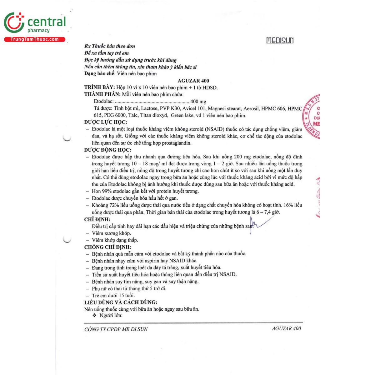 thuoc aguzar 400 4 C1461 thuoc aguzar 400 4 C1461