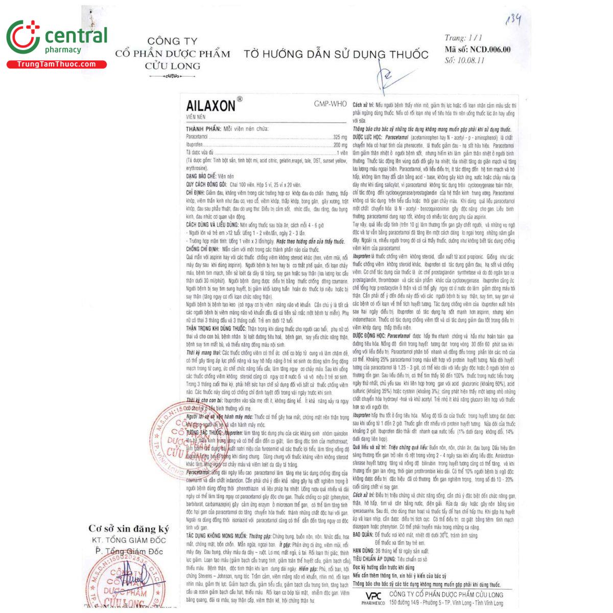 thuoc ailaxon 8 U8120 thuoc ailaxon 8 U8120