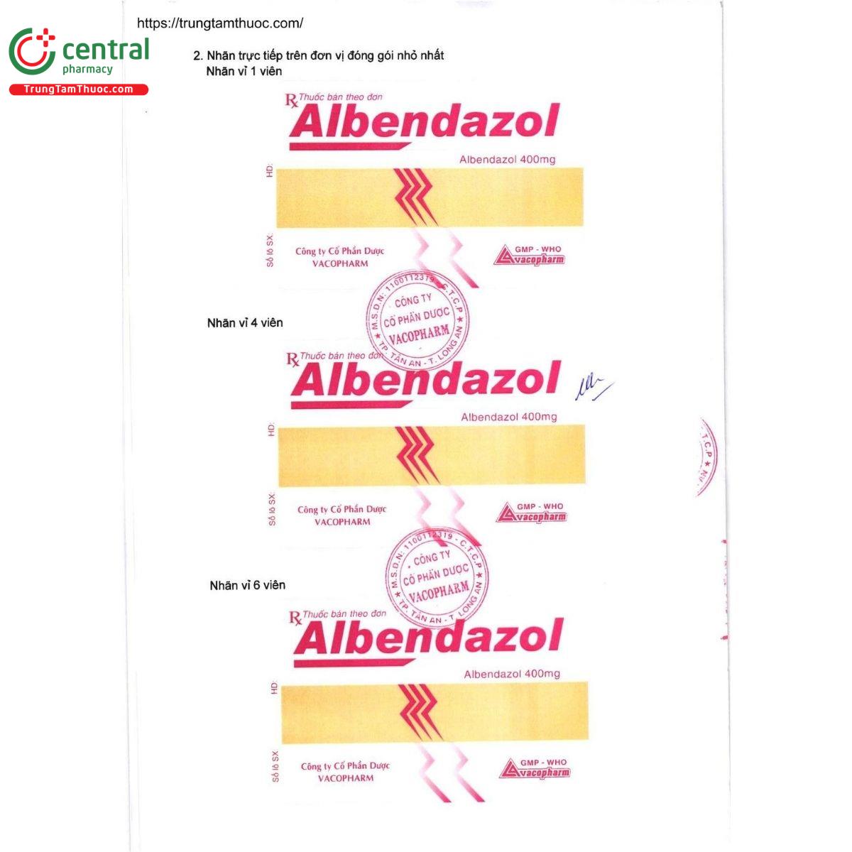 thuoc albendazol 400mg vacopharm 3 N5852 thuoc albendazol 400mg vacopharm 3 N5852