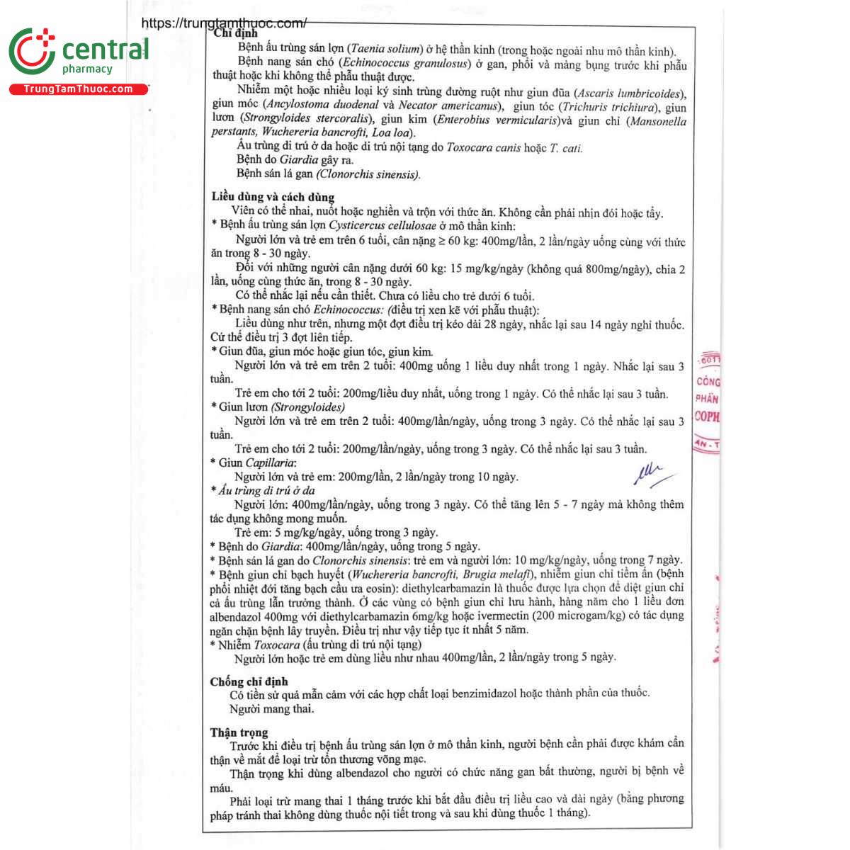 thuoc albendazol 400mg vacopharm 5 I3203 thuoc albendazol 400mg vacopharm 5 I3203