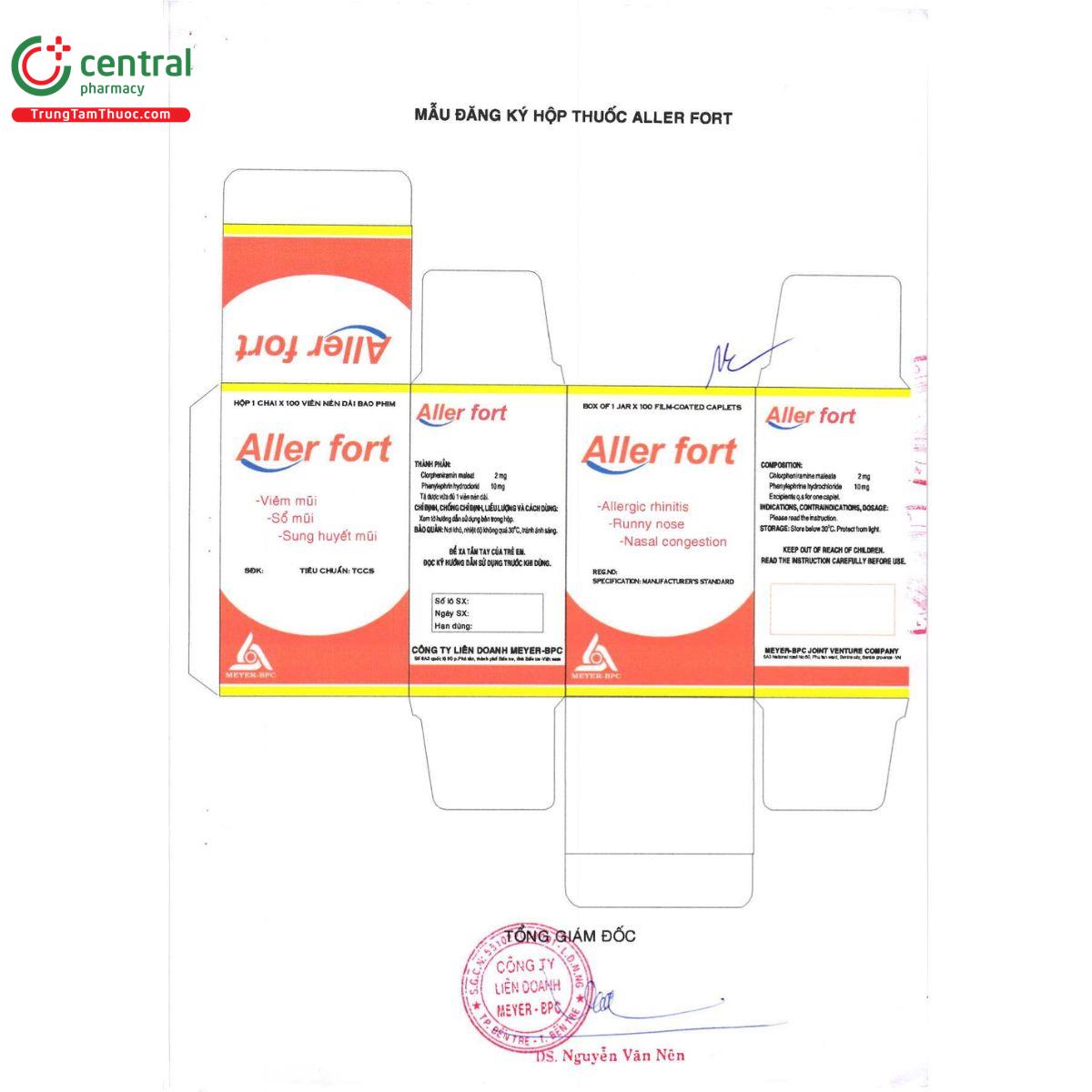 thuoc aller fort 9 G2851 thuoc aller fort 9 G2851