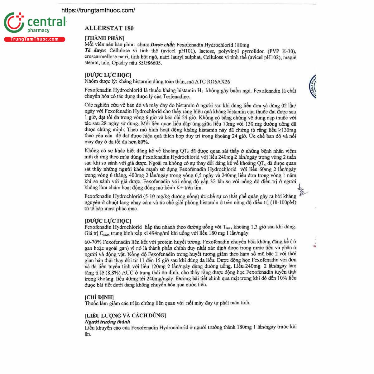 thuoc allerstat 180mg 4 K4174 thuoc allerstat 180mg 4 K4174