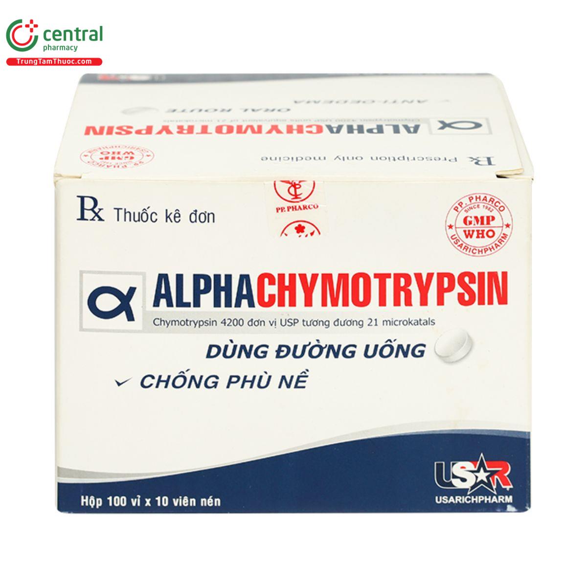 thuoc alphachymotrypsin usar 4200iu 4 A0830
