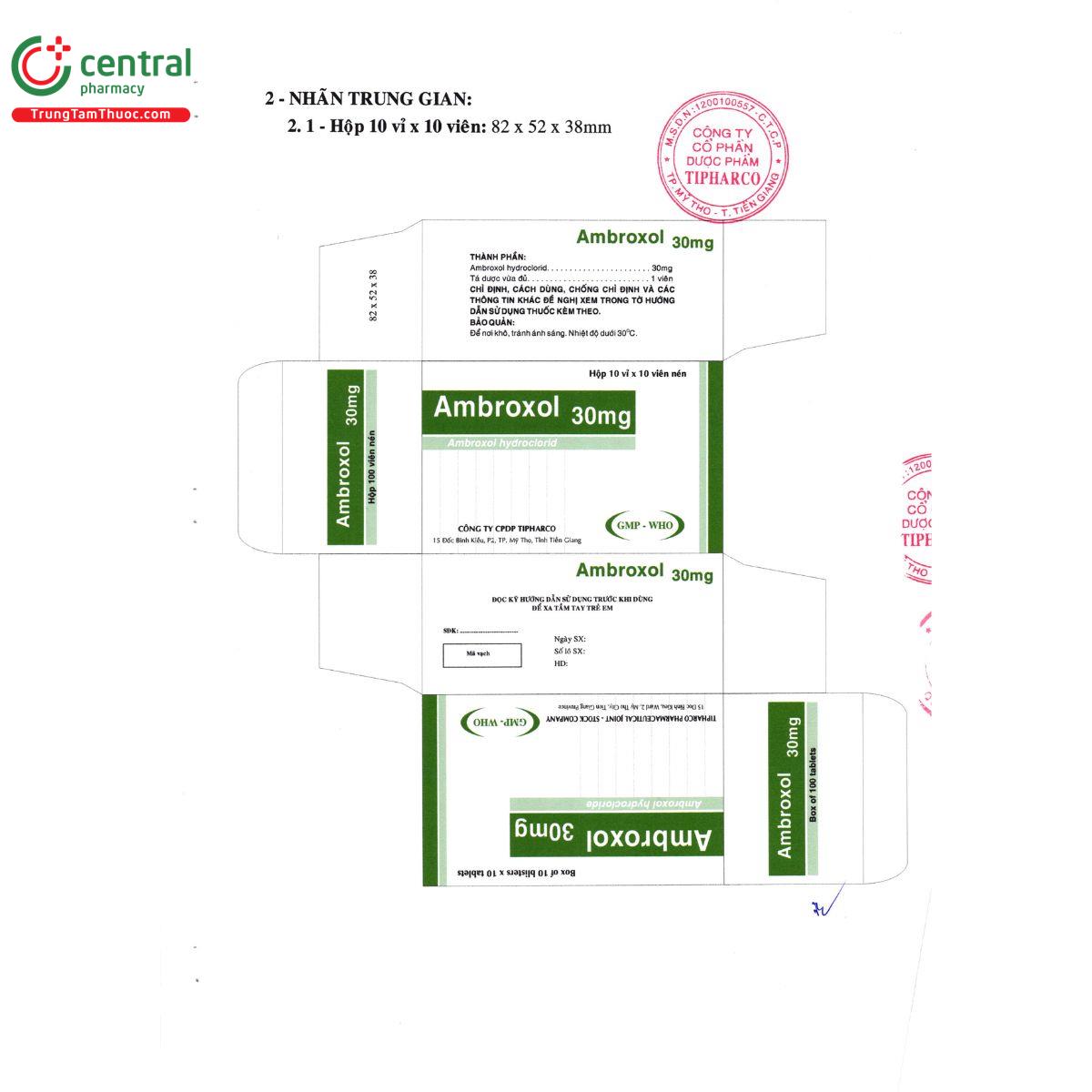 thuoc ambroxol 30mg tipharco 5 E1150 thuoc ambroxol 30mg tipharco 5 E1150