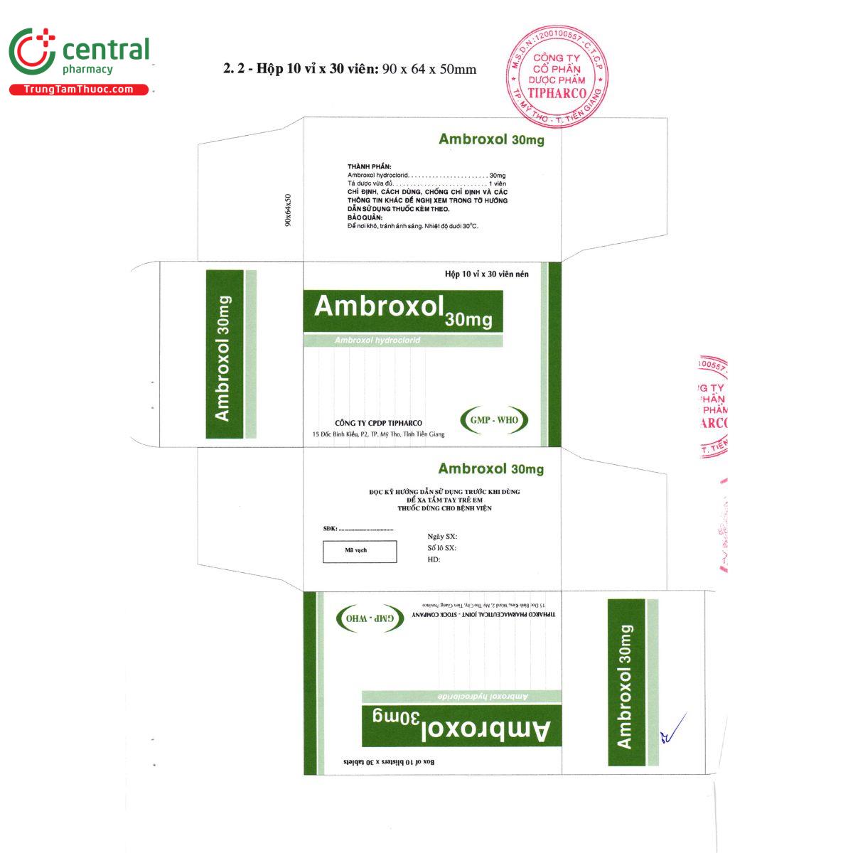 thuoc ambroxol 30mg tipharco 6 T7423 thuoc ambroxol 30mg tipharco 6 T7423