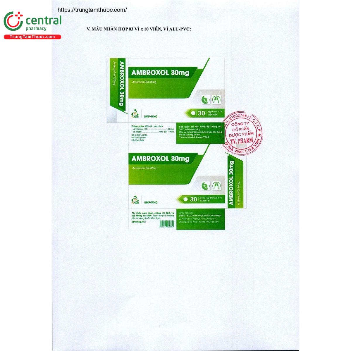 thuoc ambroxol 30mg tvpharm 2 G2061