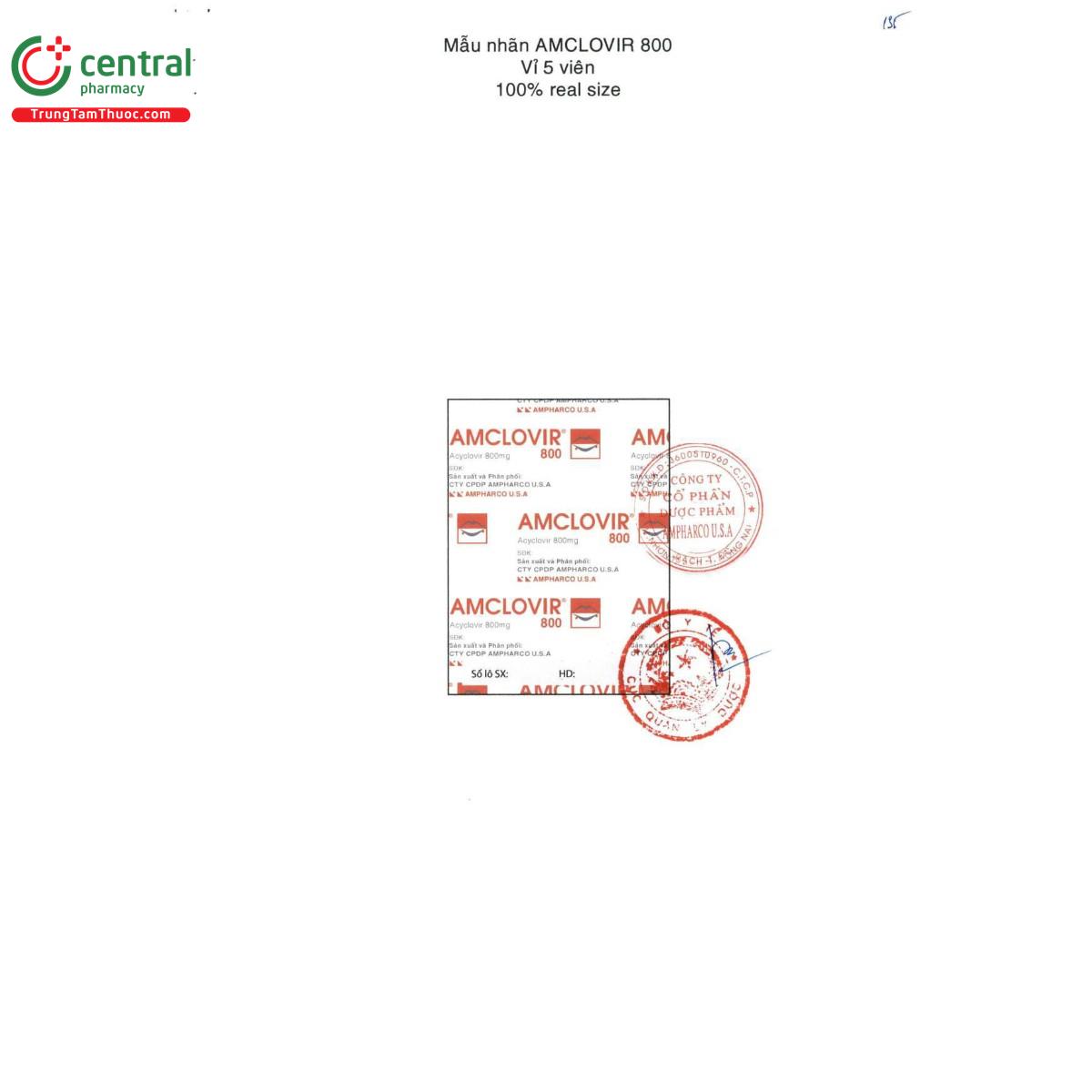 thuoc amclovir 800 4 S7858 thuoc amclovir 800 4 S7858