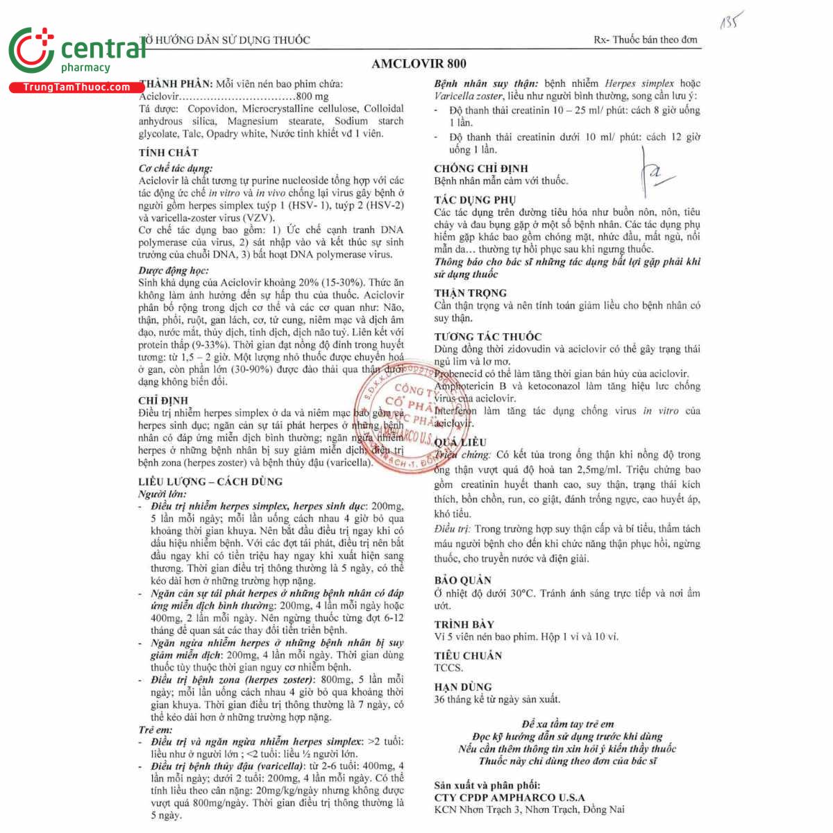 thuoc amclovir 800 5 T7835 thuoc amclovir 800 5 T7835