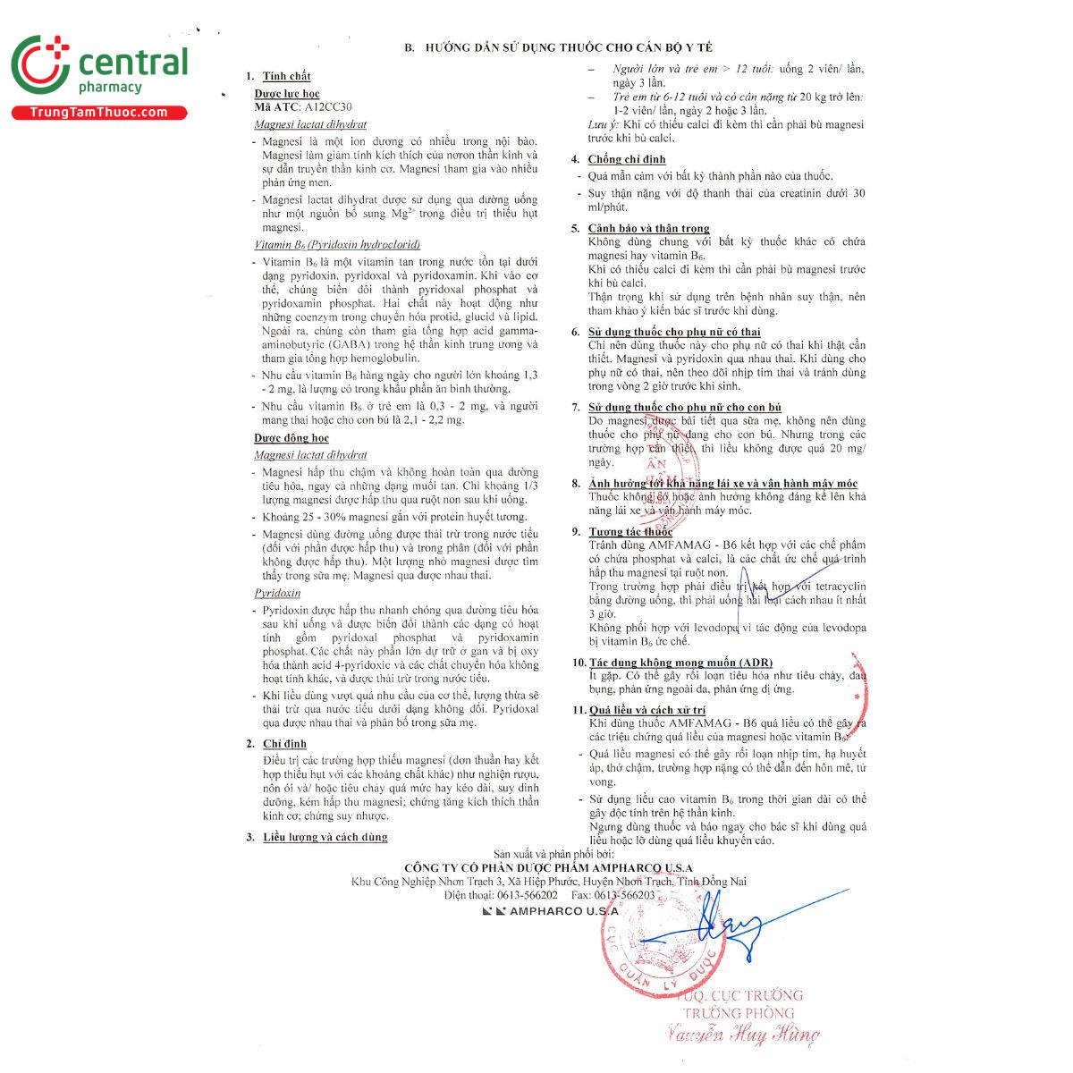 thuoc amfamag b6 6 I3887 thuoc amfamag b6 6 I3887