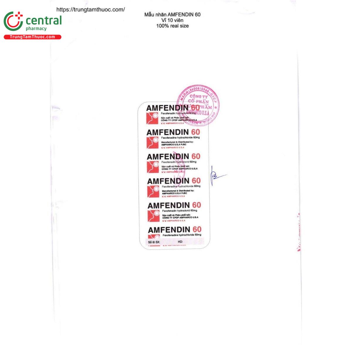 thuoc amfendin 60mg 3 H3813 thuoc amfendin 60mg 3 H3813