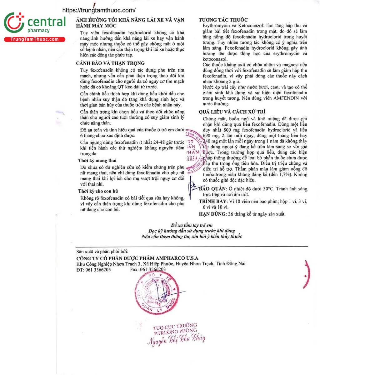 thuoc amfendin 60mg 5 D1352 thuoc amfendin 60mg 5 D1352