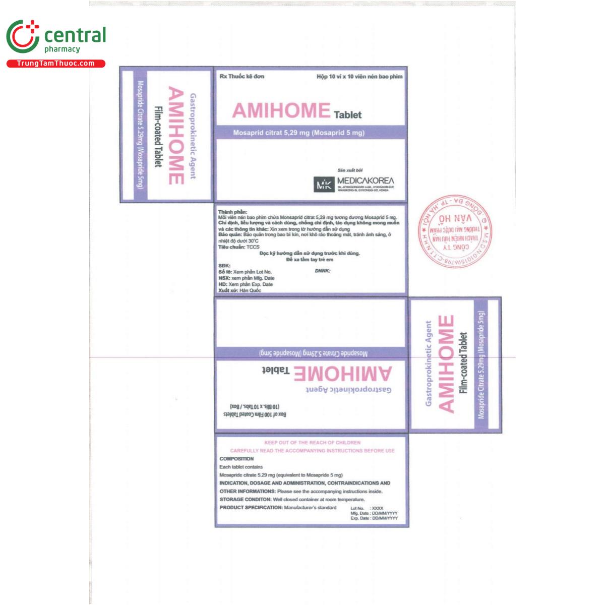 thuoc amihome tablet 5mg 2 D1850