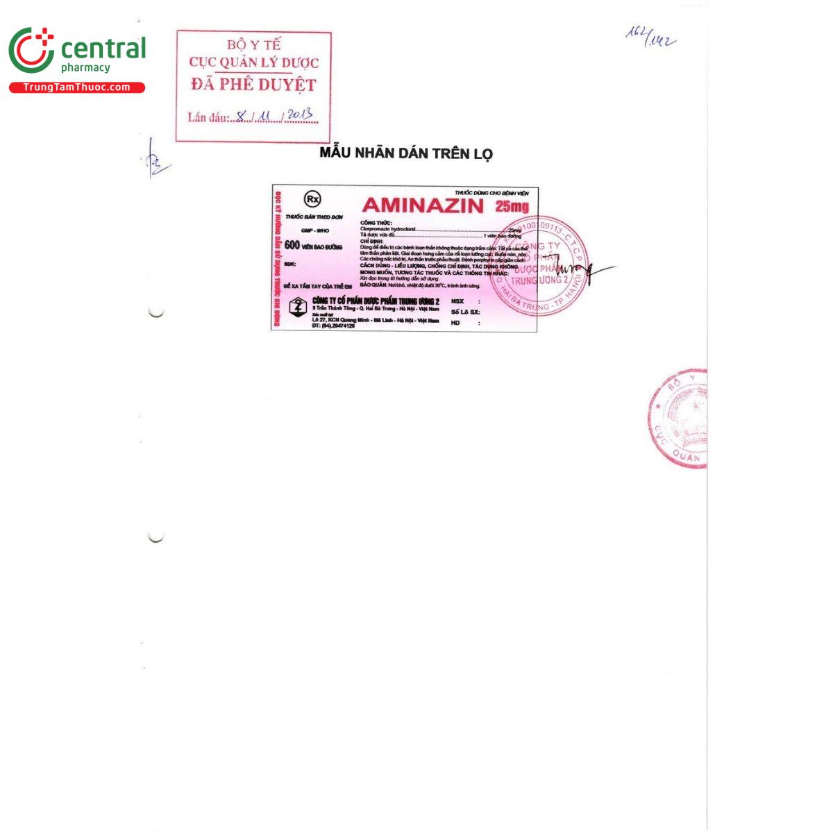 thuoc aminazin 25mg 3 Q6323 thuoc aminazin 25mg 3 Q6323