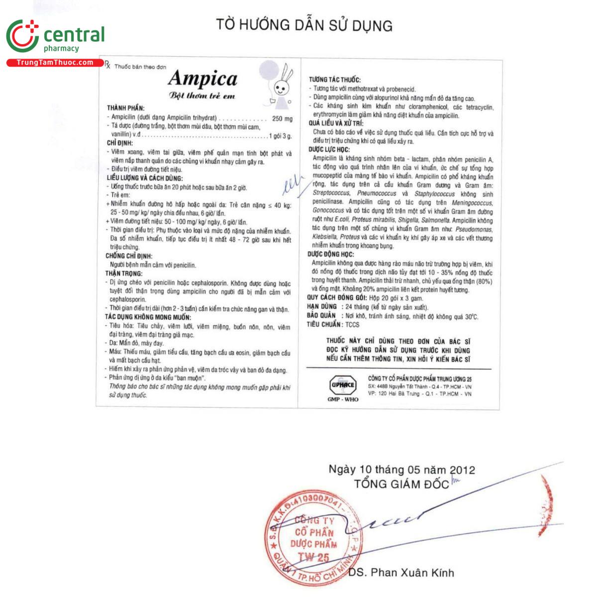 thuoc ampica 250mg 4 G2518 thuoc ampica 250mg 4 G2518