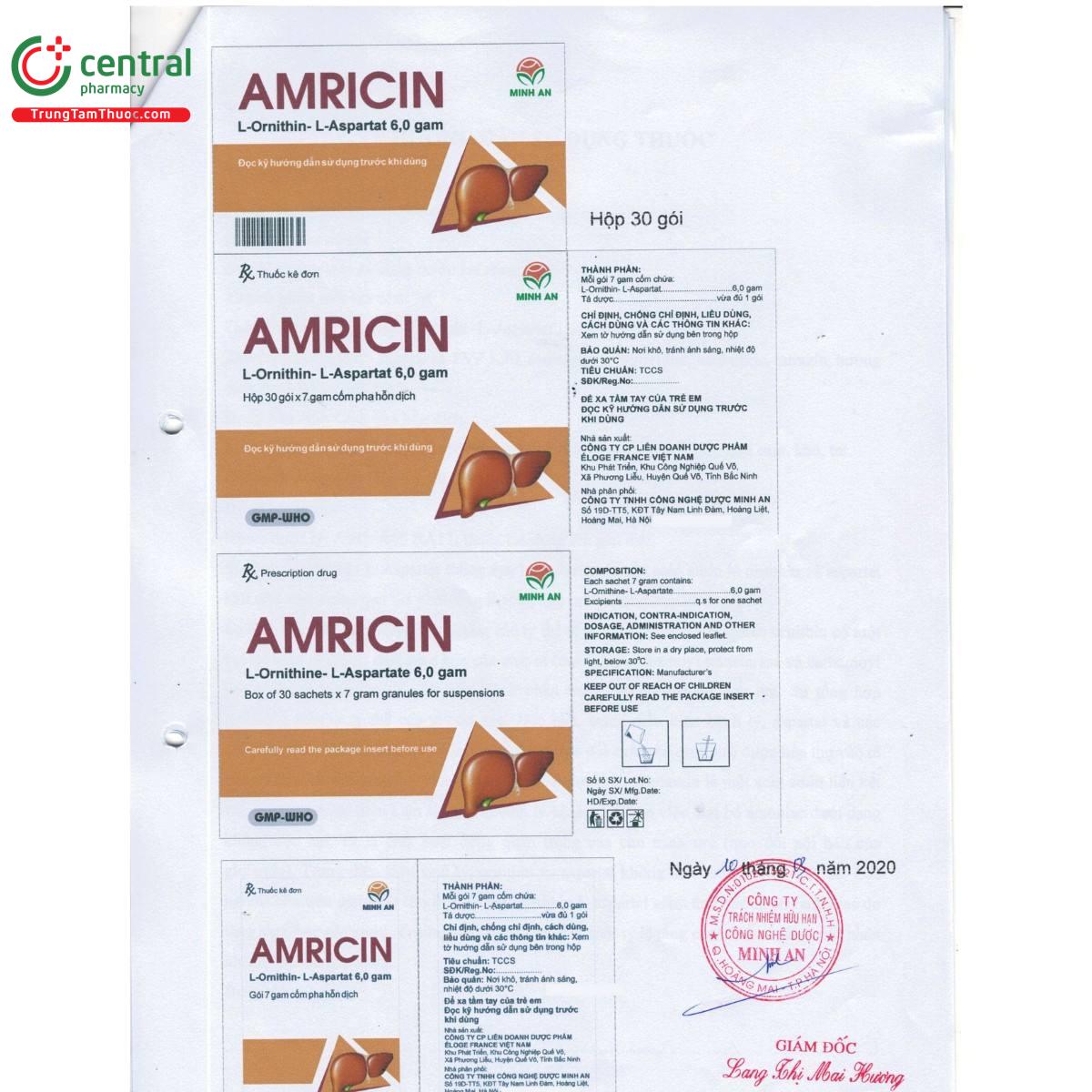 thuoc amricin 6g 3 I3145