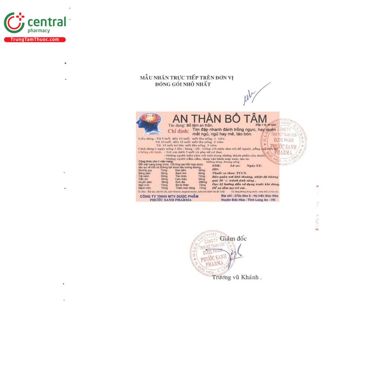 thuoc an than bo tam phuoc sanh pharma 5 M5308 thuoc an than bo tam phuoc sanh pharma 5 M5308
