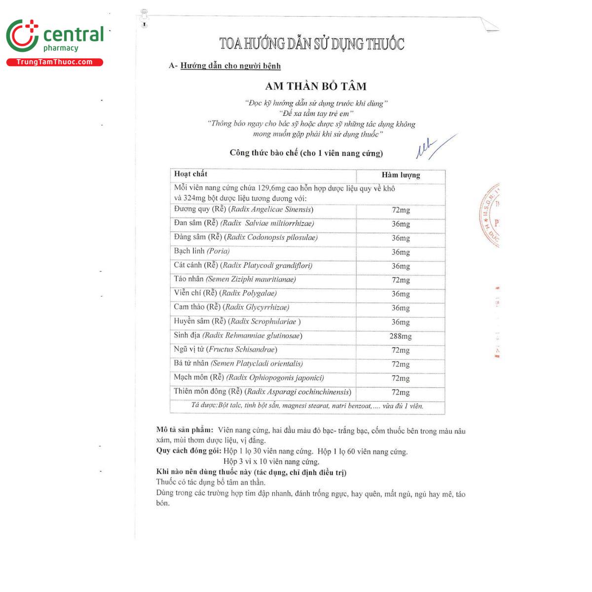 thuoc an than bo tam phuoc sanh pharma 8 G2352 thuoc an than bo tam phuoc sanh pharma 8 G2352