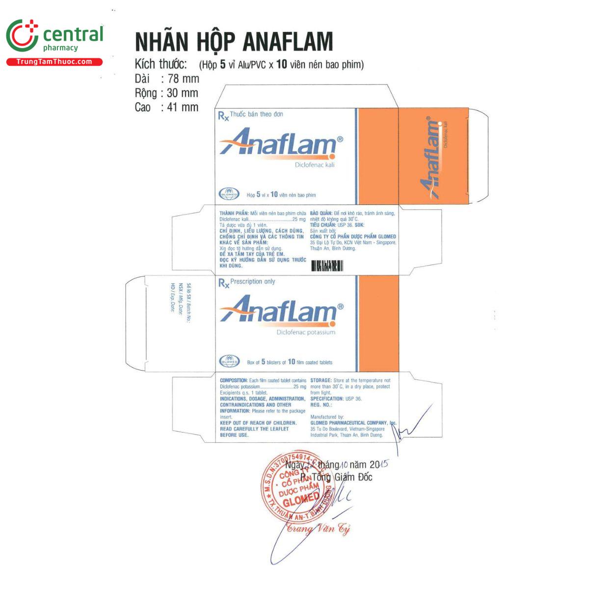 thuoc anaflam 25mg glomed 6 B0151