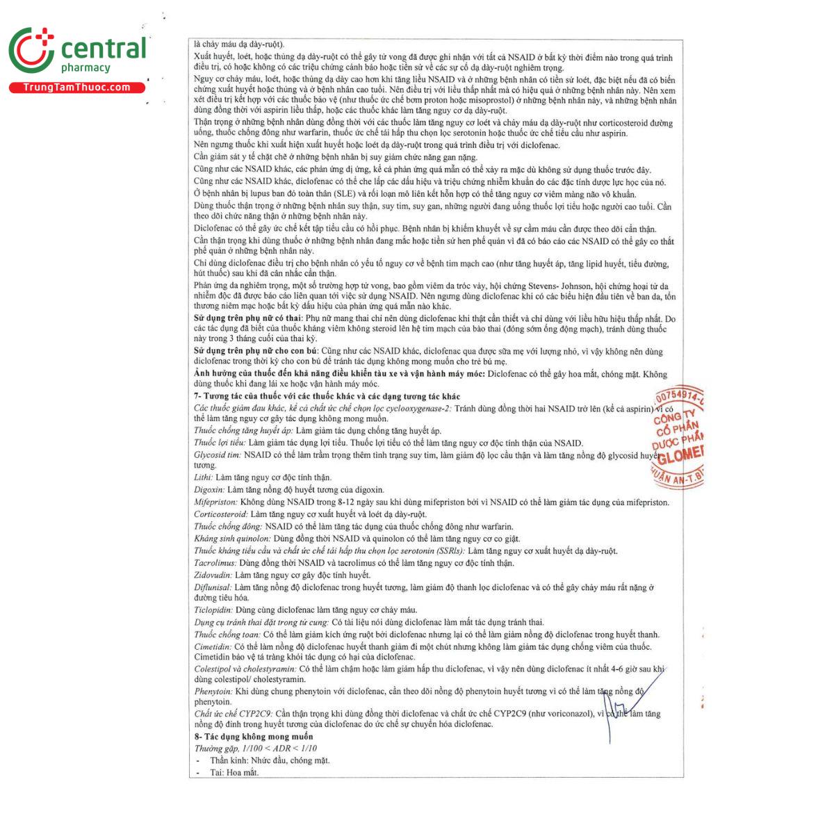 thuoc anaflam 25mg glomed 9 B0632