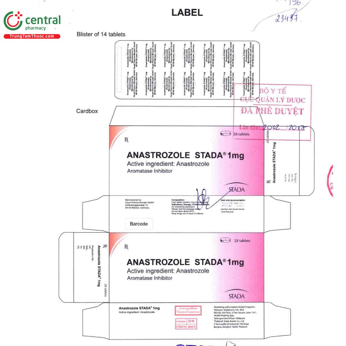 thuoc anastrozole stada 1mg 2 T8267