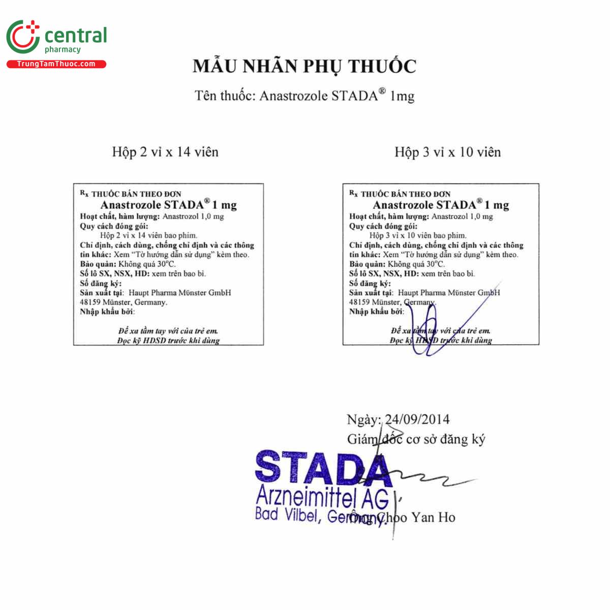 thuoc anastrozole stada 1mg 4 P6772