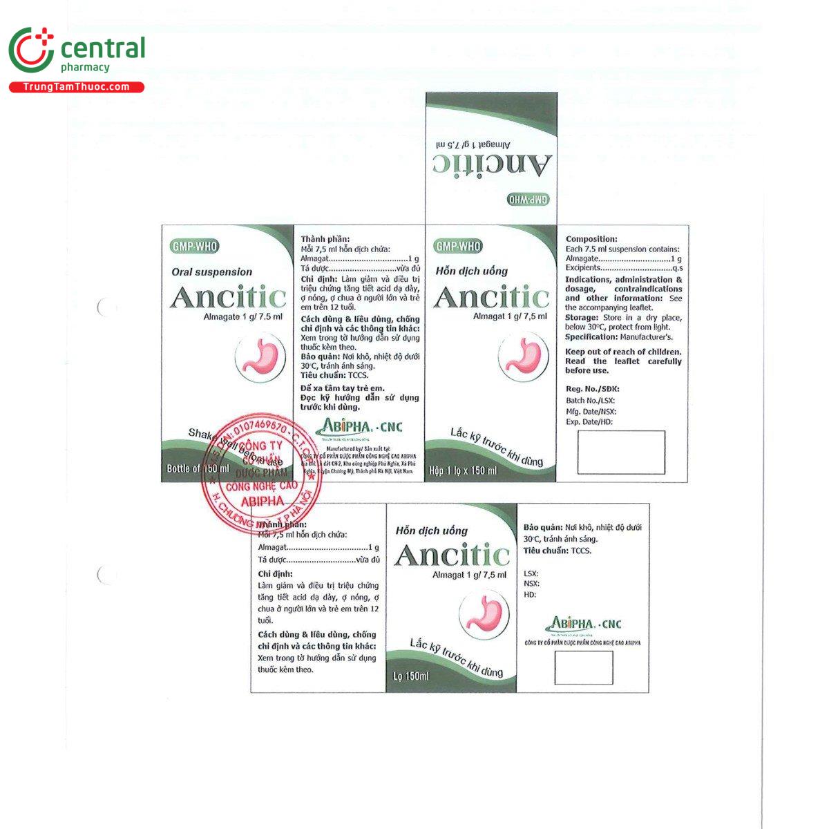 thuoc ancitic 1g 75ml 4 U8164 thuoc ancitic 1g 75ml 4 U8164