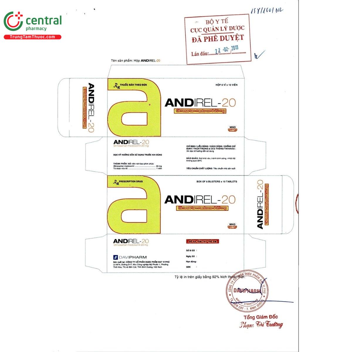 thuoc andirel 20 2 N5853 thuoc andirel 20 2 N5853