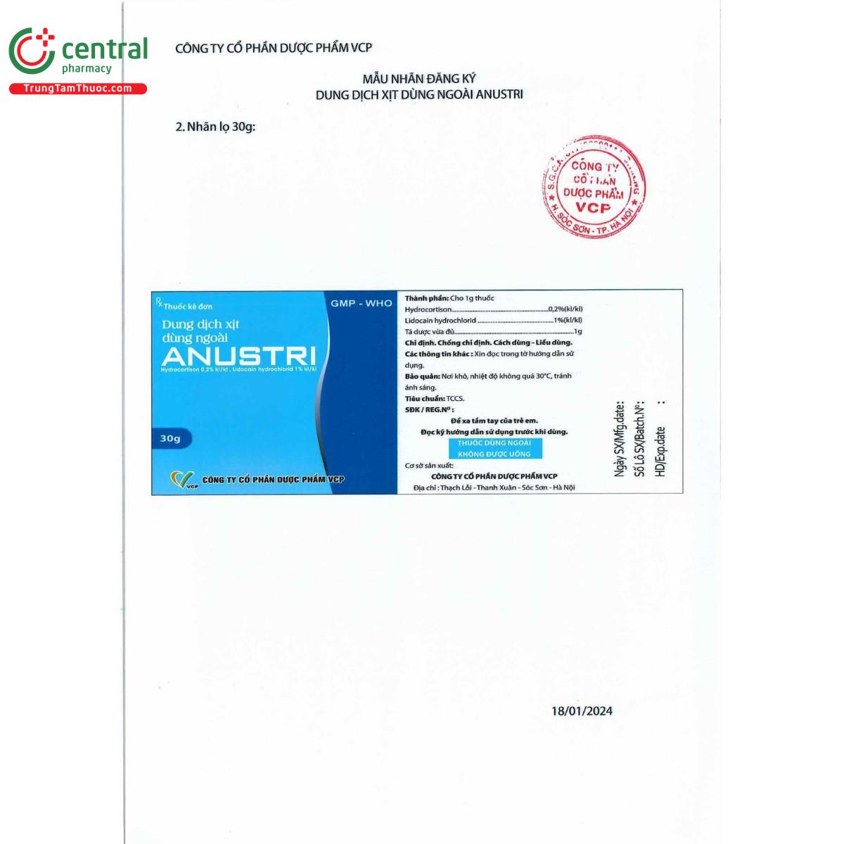 thuoc anustri 3 B0381 thuoc anustri 3 B0381