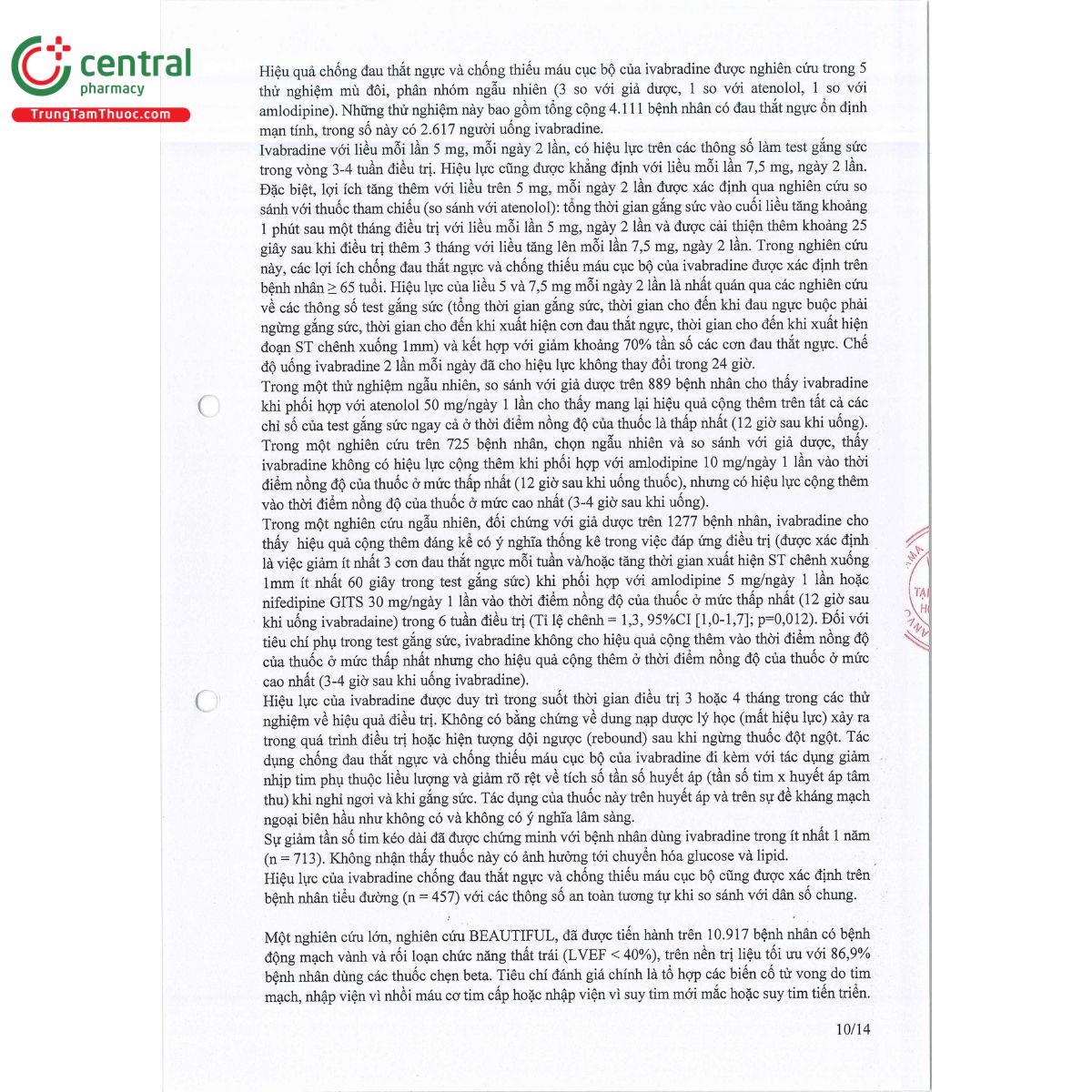 thuoc anvo ivabradine 10 H3284 thuoc anvo ivabradine 10 H3284