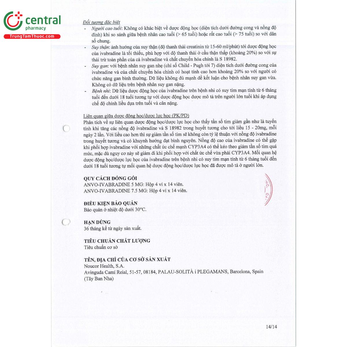 thuoc anvo ivabradine 14 T7366 thuoc anvo ivabradine 14 T7366