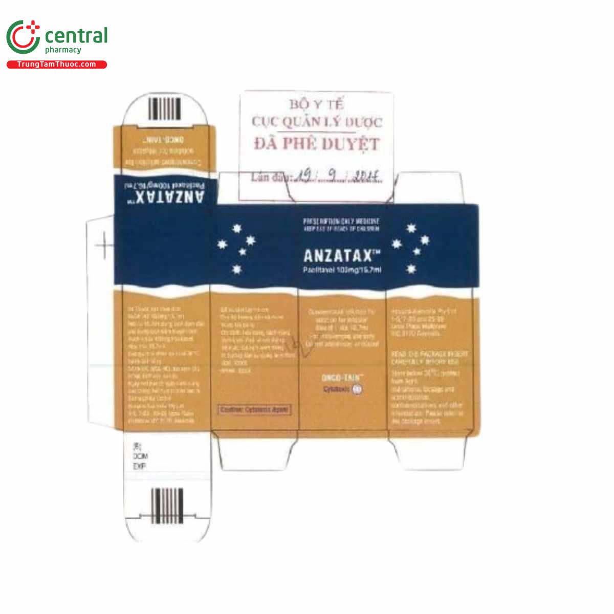 thuoc anzatax 100mg167ml F2703 thuoc anzatax 100mg167ml F2703