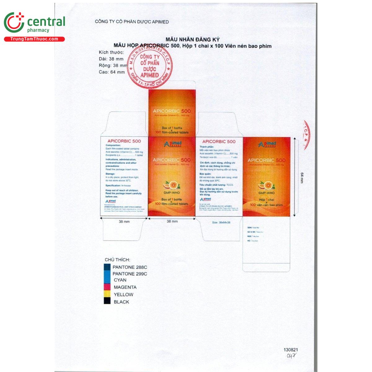 thuoc apicorbic 500 10 A0337 thuoc apicorbic 500 10 A0337