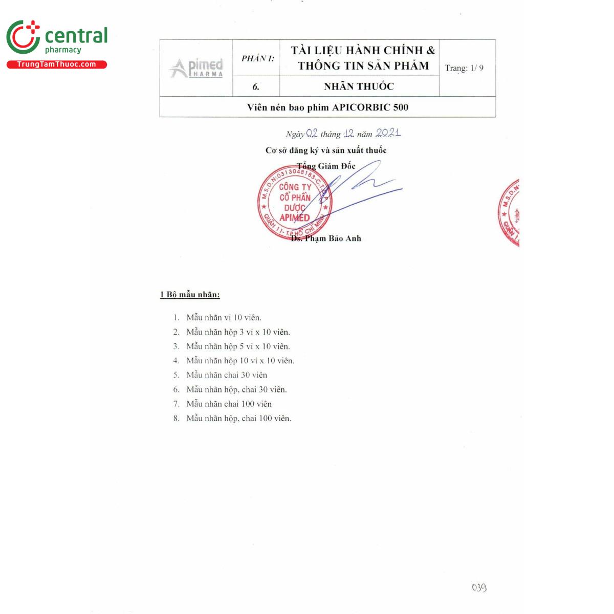 thuoc apicorbic 500 2 R6482 thuoc apicorbic 500 2 R6482