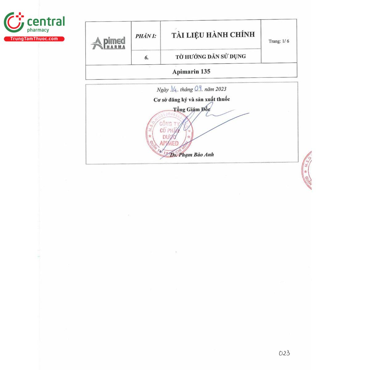 thuoc apimarin 135mg 10 S7531 thuoc apimarin 135mg 10 S7531