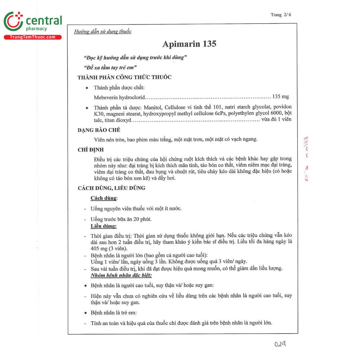 thuoc apimarin 135mg 11 L4804 thuoc apimarin 135mg 11 L4804
