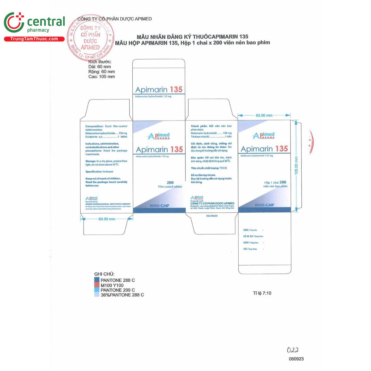 thuoc apimarin 135mg 9 G2825 thuoc apimarin 135mg 9 G2825